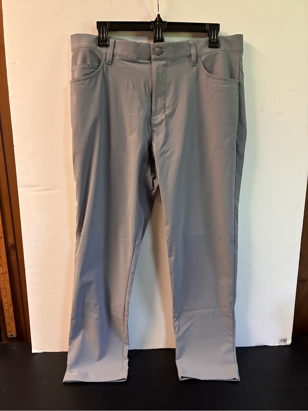 adidas Light Gray Athletic Pants with Subtle Logo